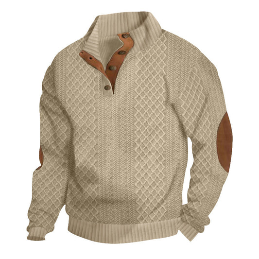 Men's Cable Knit Sweater Warm Classic Pullover Chunky Winter Jumper