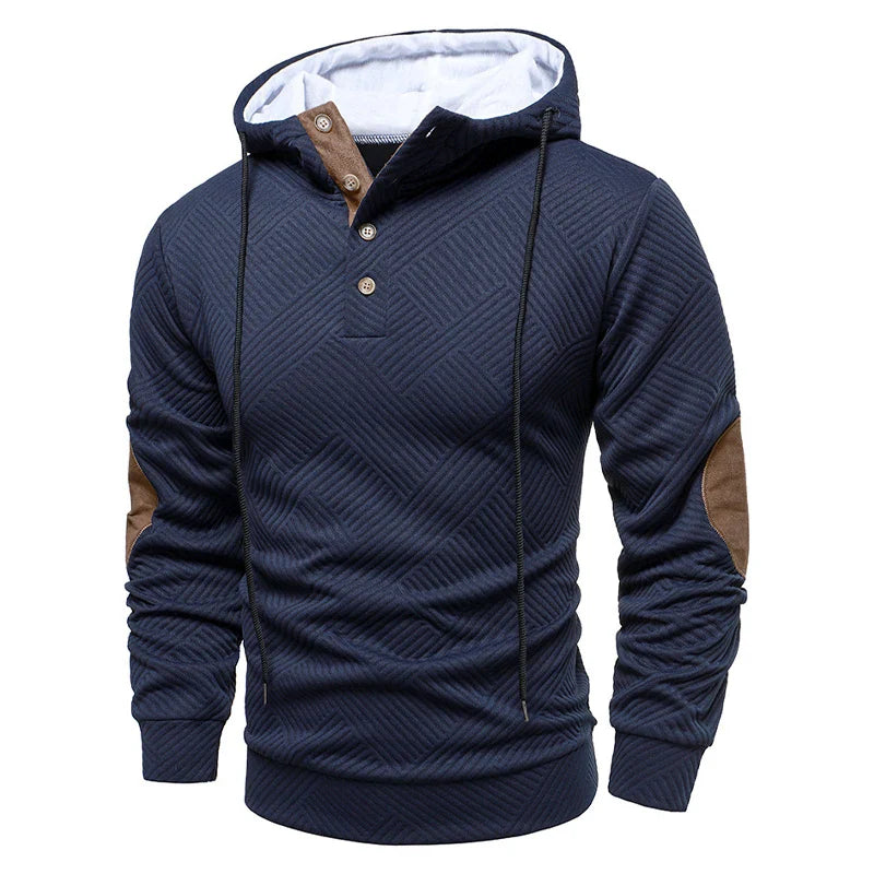 Men's Knit Hoodie Casual Pullover Street Ready