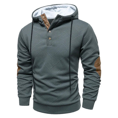Men's Knit Hoodie Casual Pullover Street Ready