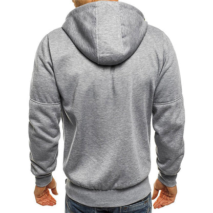 Men's Premium Zip Hoodie Warm Fleece Sweatshirt Comfortable Casual
