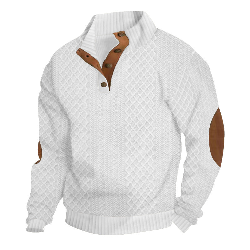 Men's Cable Knit Sweater Warm Classic Pullover Chunky Winter Jumper