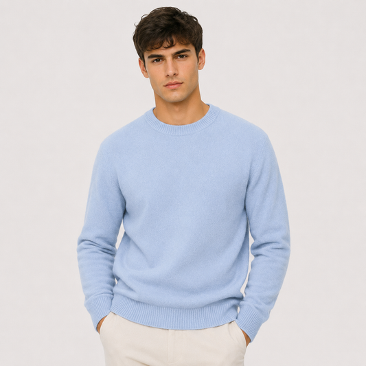 Men's Cashmere Look Sweater | Luxurious Soft Classic Knitwear | Versatile Year-Round Layer 0