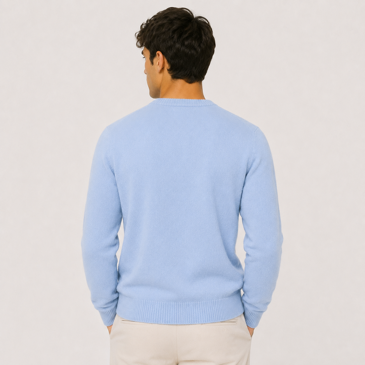 Men's Cashmere Look Sweater | Luxurious Soft Classic Knitwear | Versatile Year-Round Layer 3