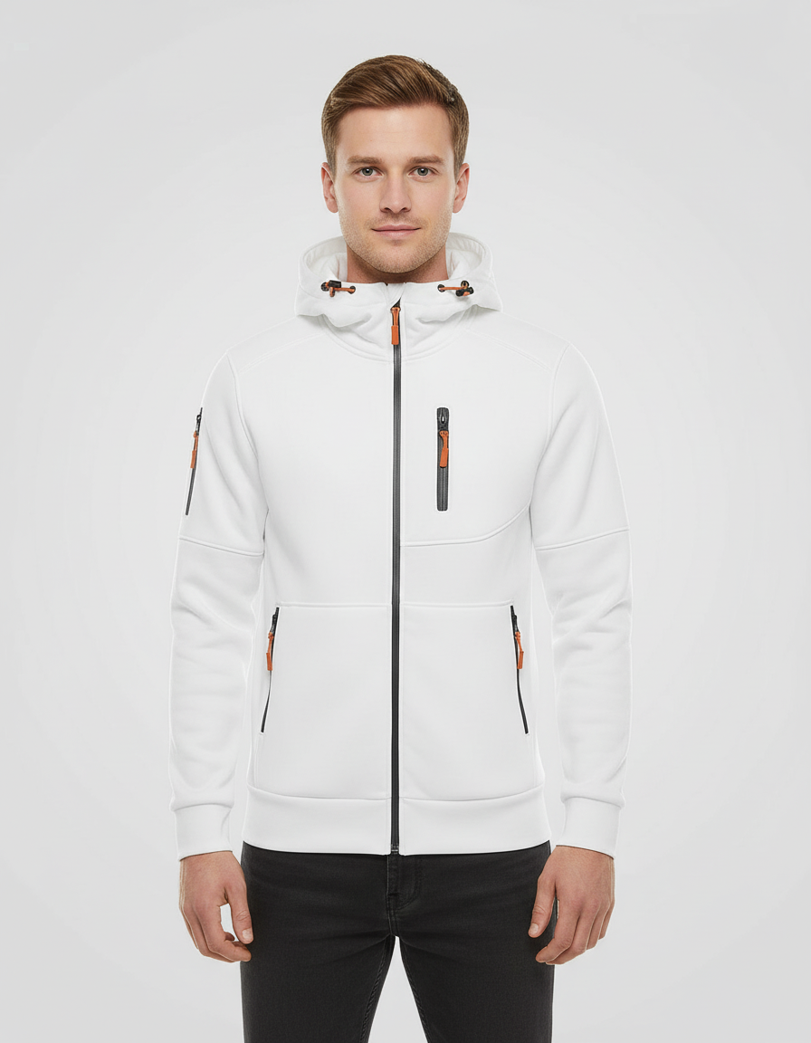 Men's Cotton-Polyester Zip Hoodie | Stylish Comfortable Casual Sweatshirt