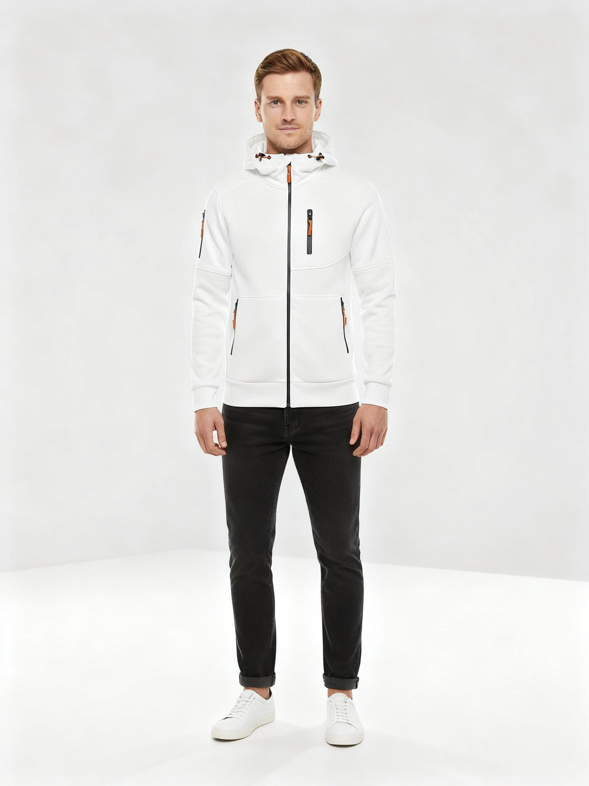 Men's Cotton-Polyester Zip Hoodie | Stylish Comfortable Casual Sweatshirt