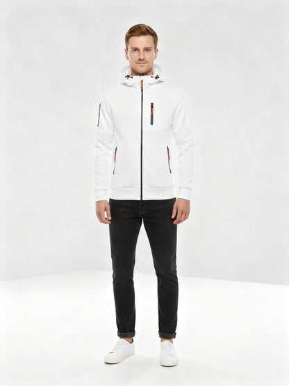 Men's Cotton-Polyester Zip Hoodie | Stylish Comfortable Casual Sweatshirt