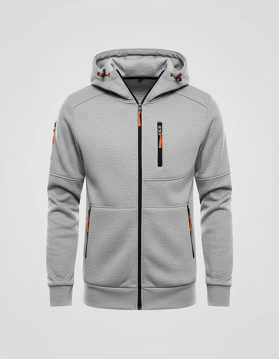 Men's Cotton-Polyester Zip Hoodie | Stylish Comfortable Casual Sweatshirt