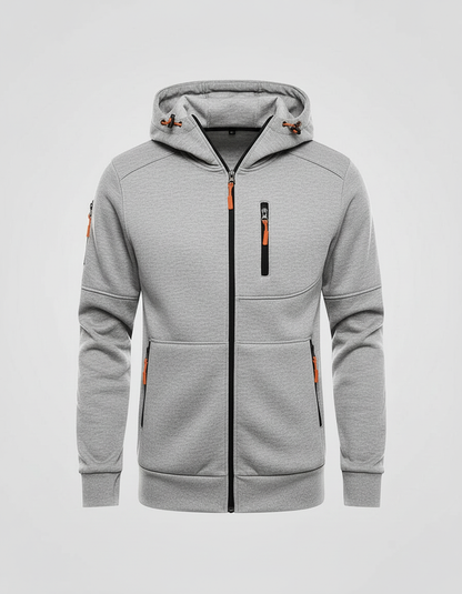 Men's Cotton-Polyester Zip Hoodie | Stylish Comfortable Casual Sweatshirt