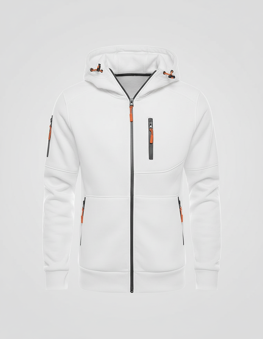 Men's Cotton-Polyester Zip Hoodie | Stylish Comfortable Casual Sweatshirt