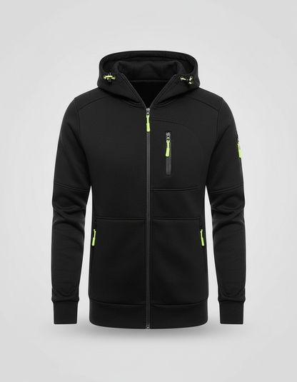 Men's Cotton-Polyester Zip Hoodie | Stylish Comfortable Casual Sweatshirt