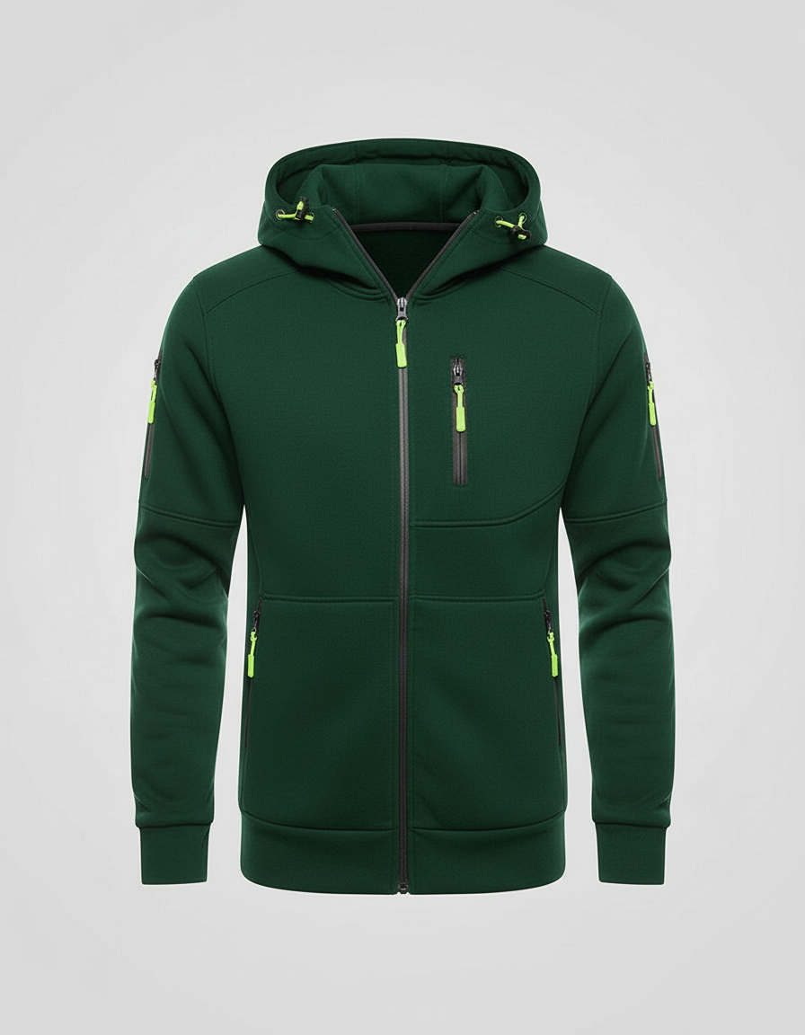 Men's Cotton-Polyester Zip Hoodie | Stylish Comfortable Casual Sweatshirt
