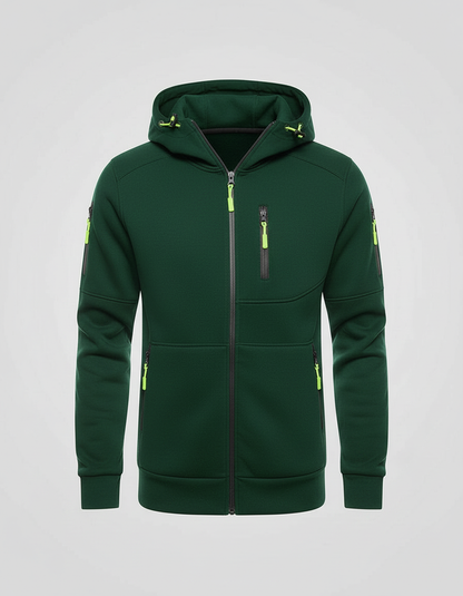 Men's Cotton-Polyester Zip Hoodie | Stylish Comfortable Casual Sweatshirt