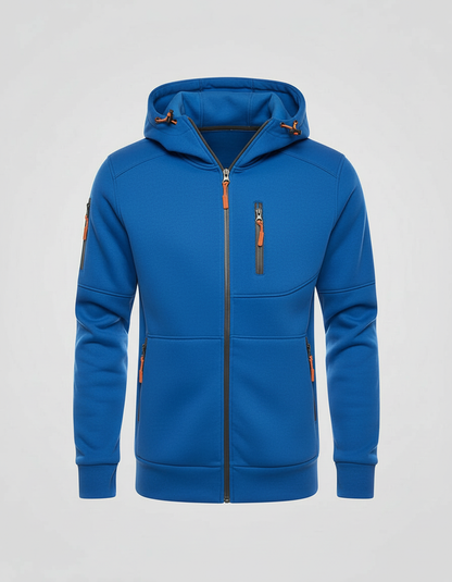 Men's Cotton-Polyester Zip Hoodie | Stylish Comfortable Casual Sweatshirt