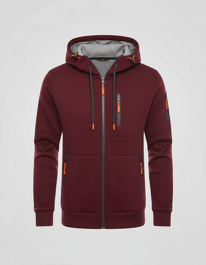 Men's Cotton-Polyester Zip Hoodie | Stylish Comfortable Casual Sweatshirt