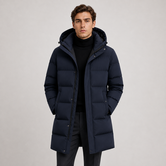 Men's Insulated Hooded Winter Parka | Warm Versatile Cold Weather Coat 0