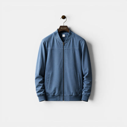 Men's Lightweight Bomber Jacket Black Polyester