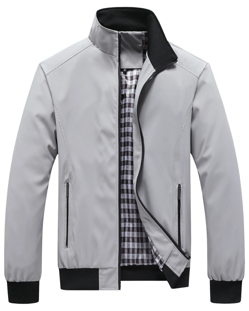 Men's Lightweight Fabric Bomber Jacket | Modern Stylish Spring Autumn Outerwear 1