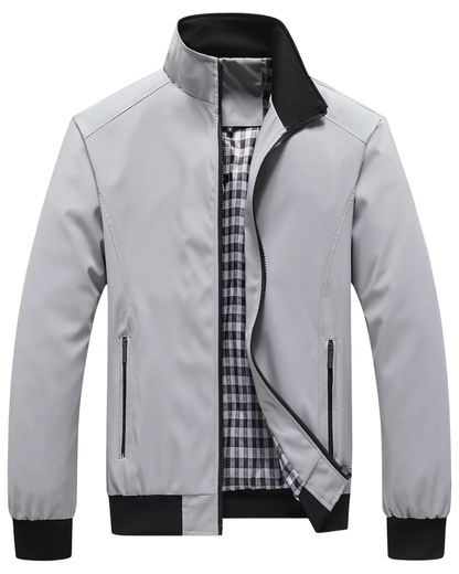 Men's Lightweight Fabric Bomber Jacket | Modern Stylish Spring Autumn Outerwear 1