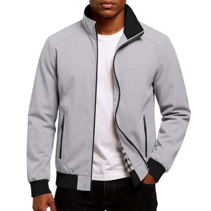 Men's Lightweight Fabric Bomber Jacket | Modern Stylish Spring Autumn Outerwear 3