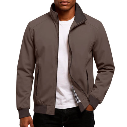 Men's Lightweight Fabric Bomber Jacket | Modern Stylish Spring Autumn Outerwear 4
