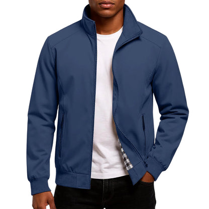 Men's Lightweight Fabric Bomber Jacket | Modern Stylish Spring Autumn Outerwear 5