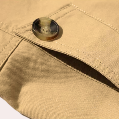Men's Premium Cotton Trench Coat | Stylish Elegant Spring Overcoat