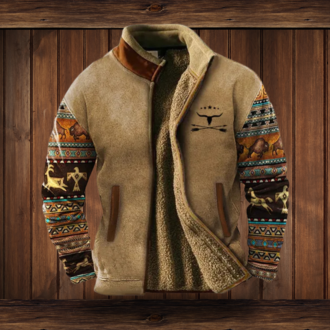 Men's Premium Merino Wool Jacket | Stylish Fleece Outerwear for All Year Round 0
