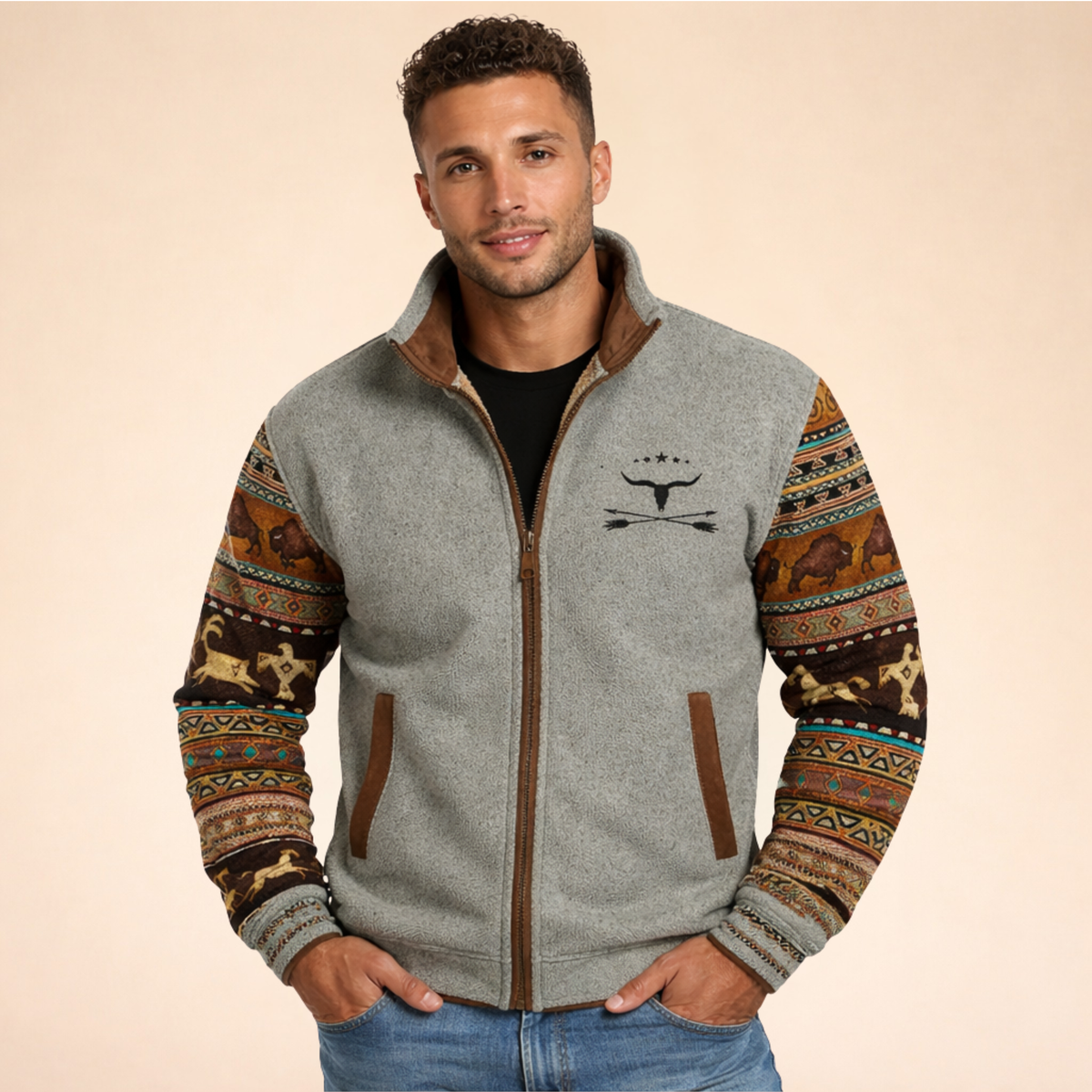Men's Premium Merino Wool Jacket | Stylish Fleece Outerwear for All Year Round 6