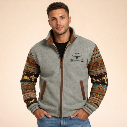 Men's Premium Merino Wool Jacket | Stylish Fleece Outerwear for All Year Round 6