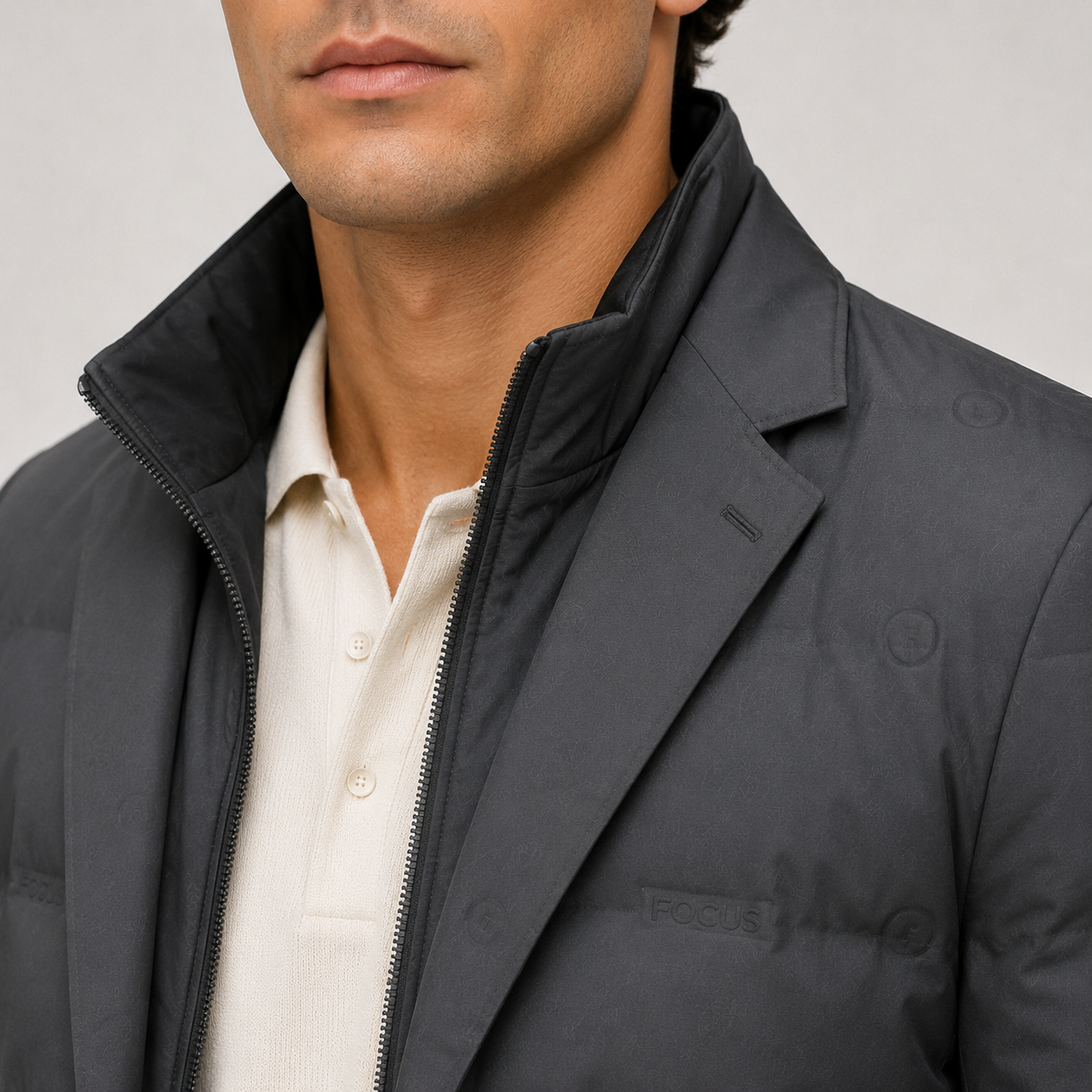 Men's Puffer Blazer Jacket Lightweight Insulated Casual Outerwear