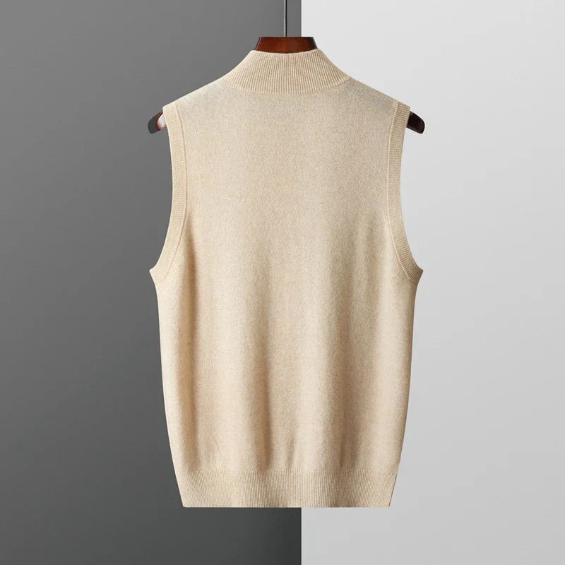 Men's Pure Cashmere Zip Vest | Soft Lightweight Layering Piece for Winter 7