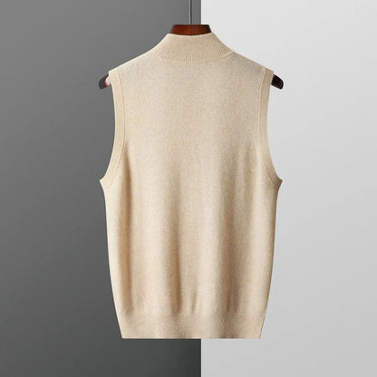Men's Pure Cashmere Zip Vest | Soft Lightweight Layering Piece for Winter 7