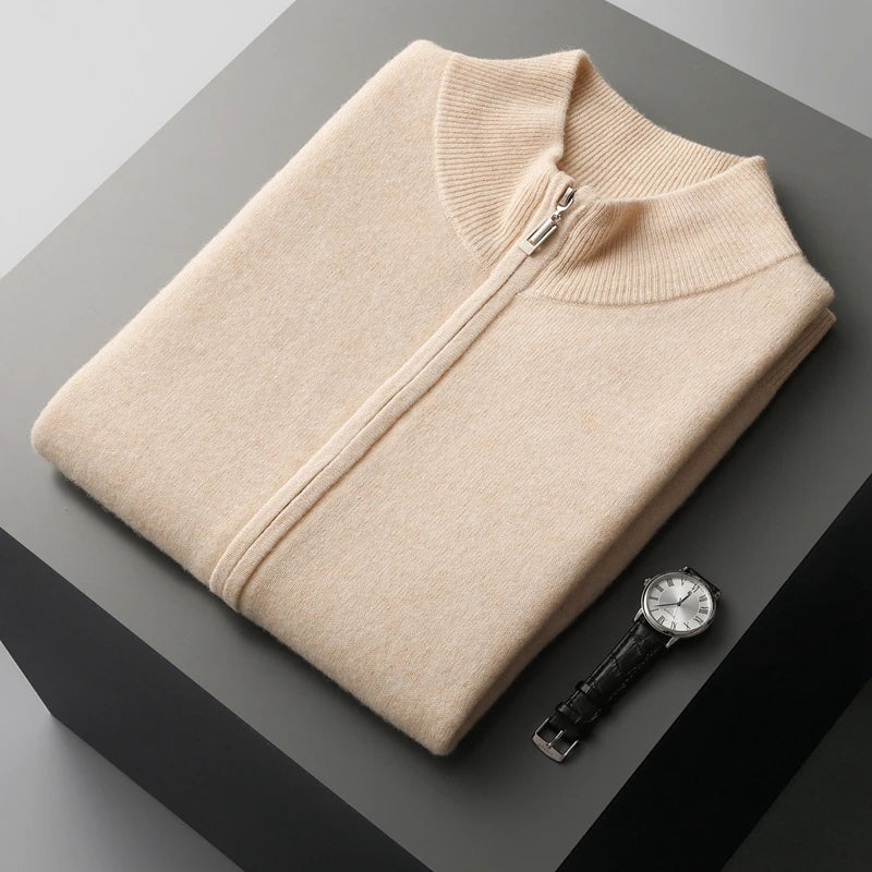 Men's Pure Cashmere Zip Vest | Soft Lightweight Layering Piece for Winter 8