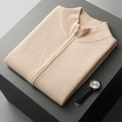 Men's Pure Cashmere Zip Vest | Soft Lightweight Layering Piece for Winter 8