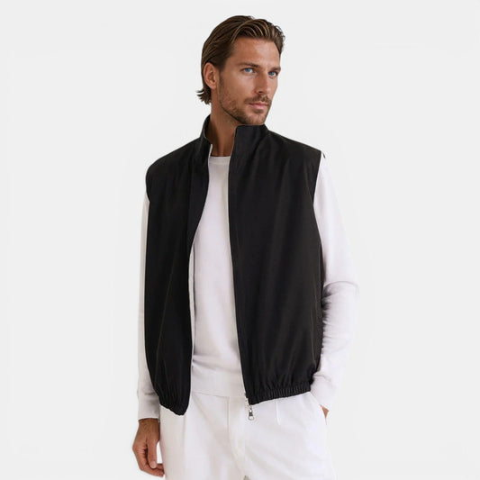 Men's Reversible Bodywarmer Lightweight Polyester Blend