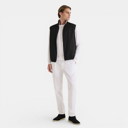 Men's Reversible Bodywarmer Lightweight Polyester Blend