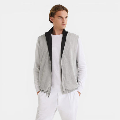 Men's Reversible Bodywarmer Lightweight Polyester Blend