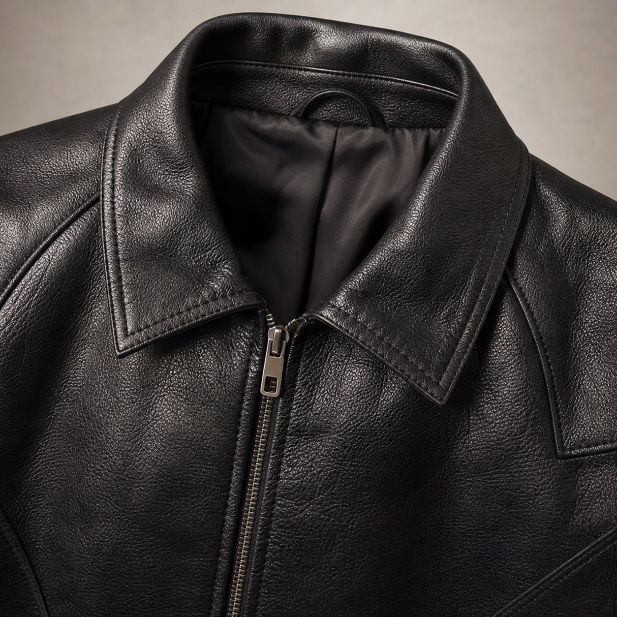 Men's Textured Faux Leather Jacket | Stylish Slim Fit Outerwear for Cool Evenings 5
