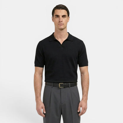 Men's Trousers Pleated Straight Leg Tailored Fit Cotton