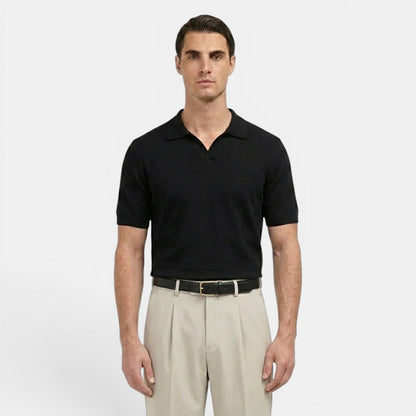 Men's Trousers Pleated Straight Leg Tailored Fit Cotton
