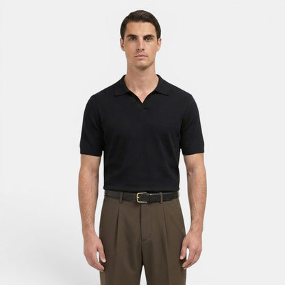 Men's Trousers Pleated Straight Leg Tailored Fit Cotton