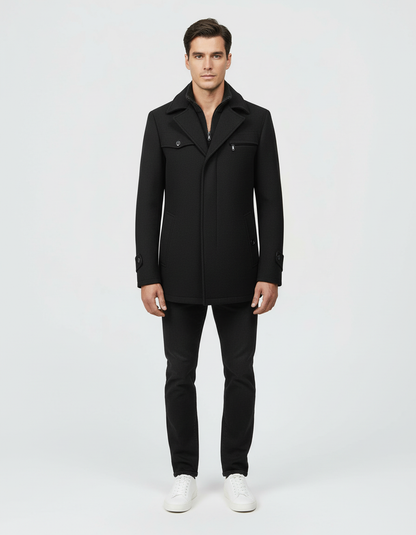 Men's Waterproof Winter Jacket | Elegant Insulated Business Coat for Cold Weather