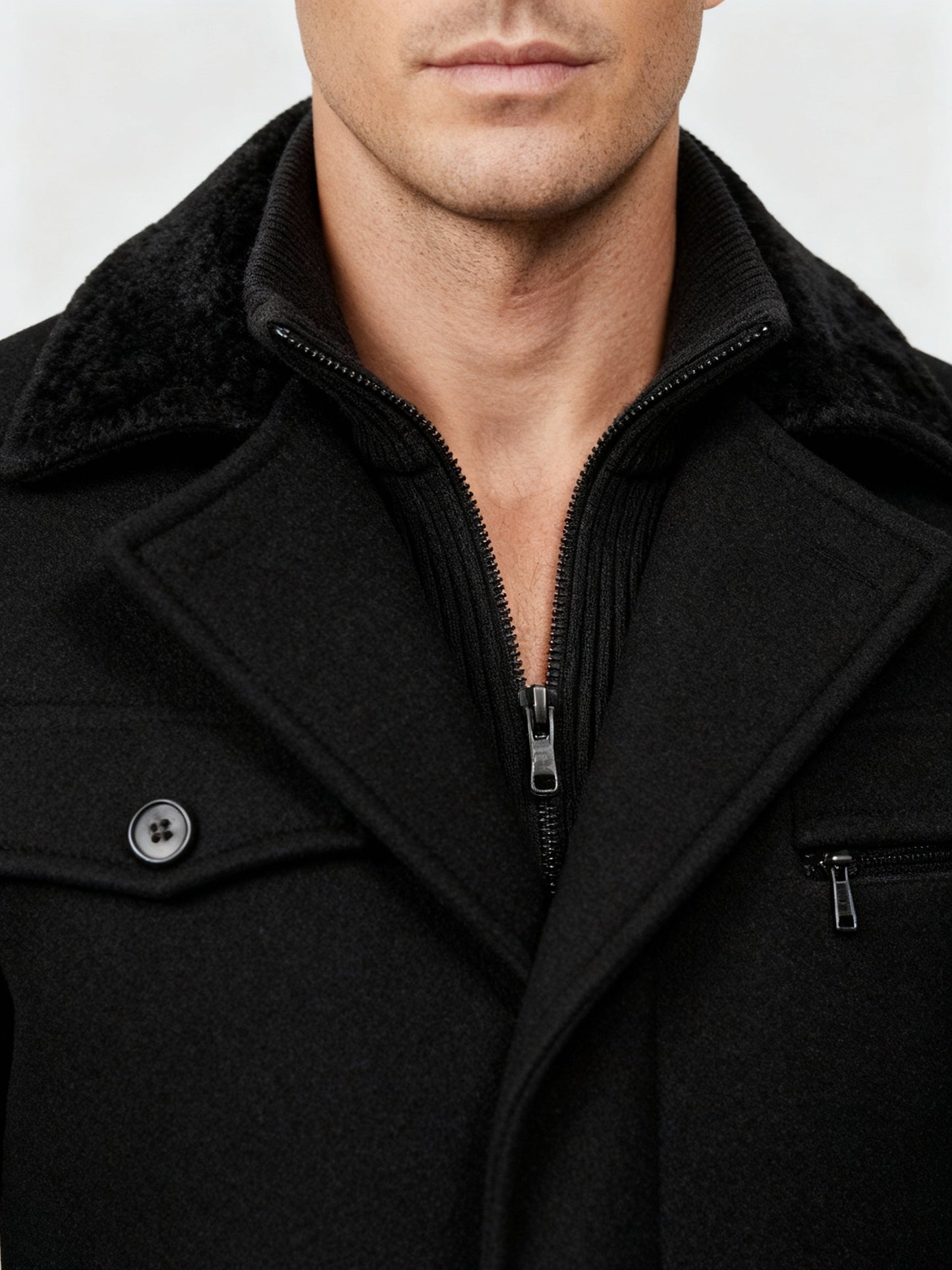 Men's Waterproof Winter Jacket | Elegant Insulated Business Coat for Cold Weather