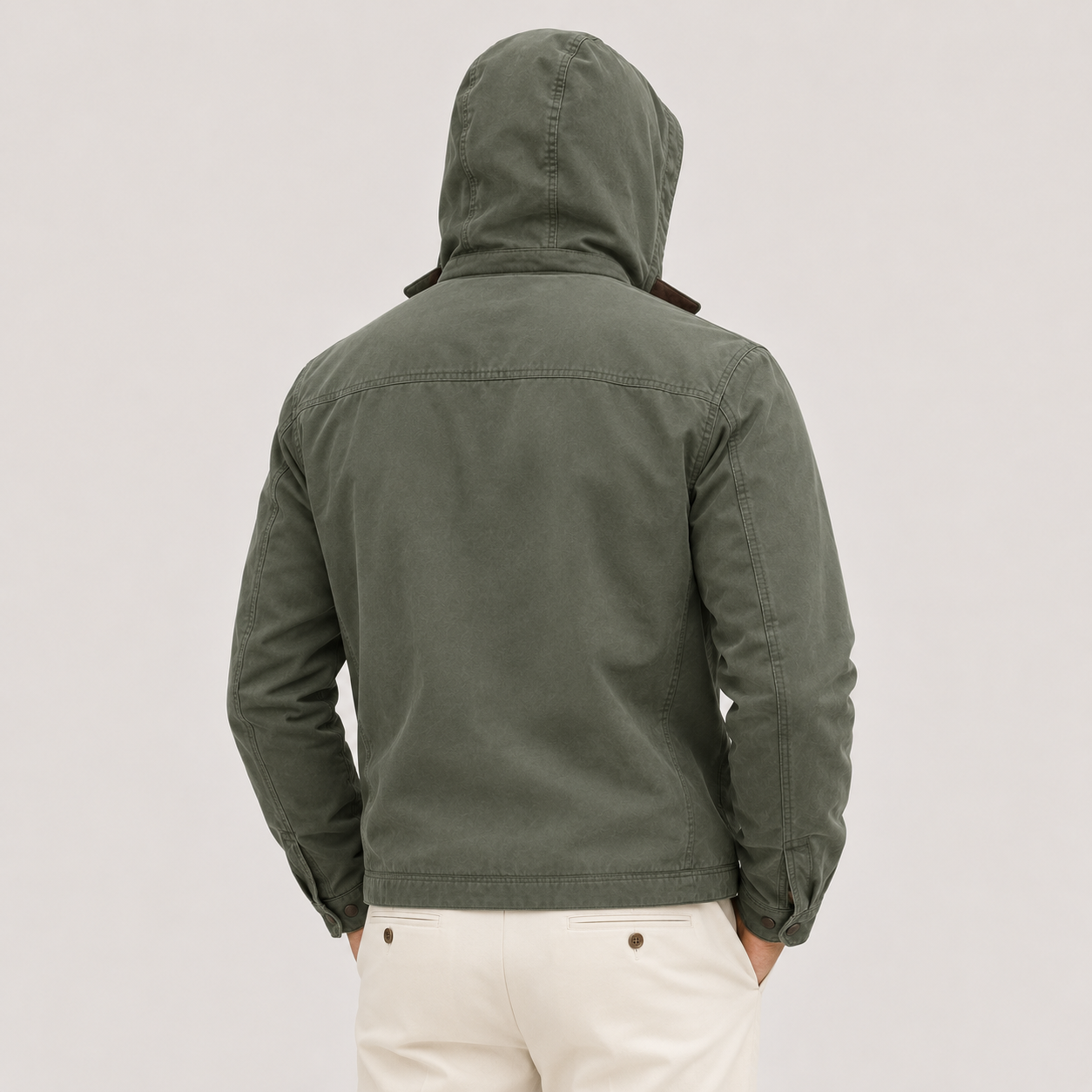 Men's Winter Jacket Black Fleece Lining