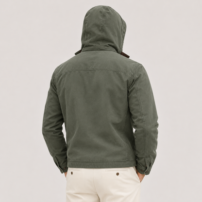 Men's Winter Jacket Black Fleece Lining