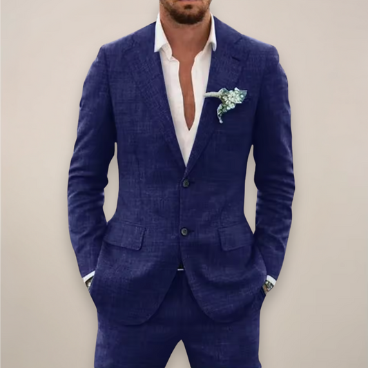 Men's Premium 2 Piece Suit Formal Wedding Business Jacket Trousers
