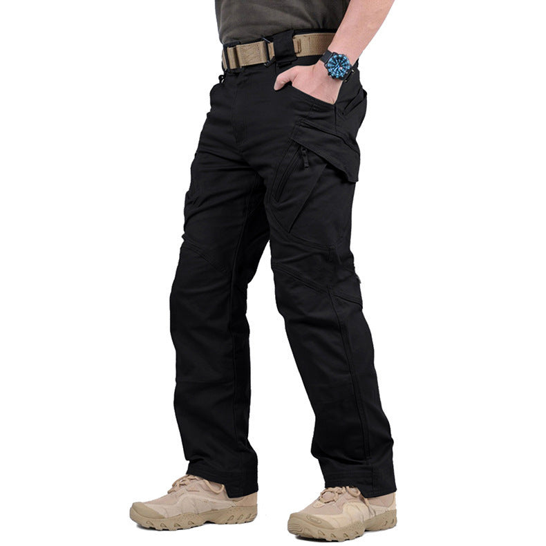 Men's Tactical Cargo Trousers Outdoor Utility Pants Multi-Pocket
