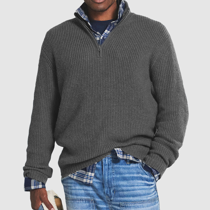 Men's Crew Neck Pullover Smart Casual Knit Sweater