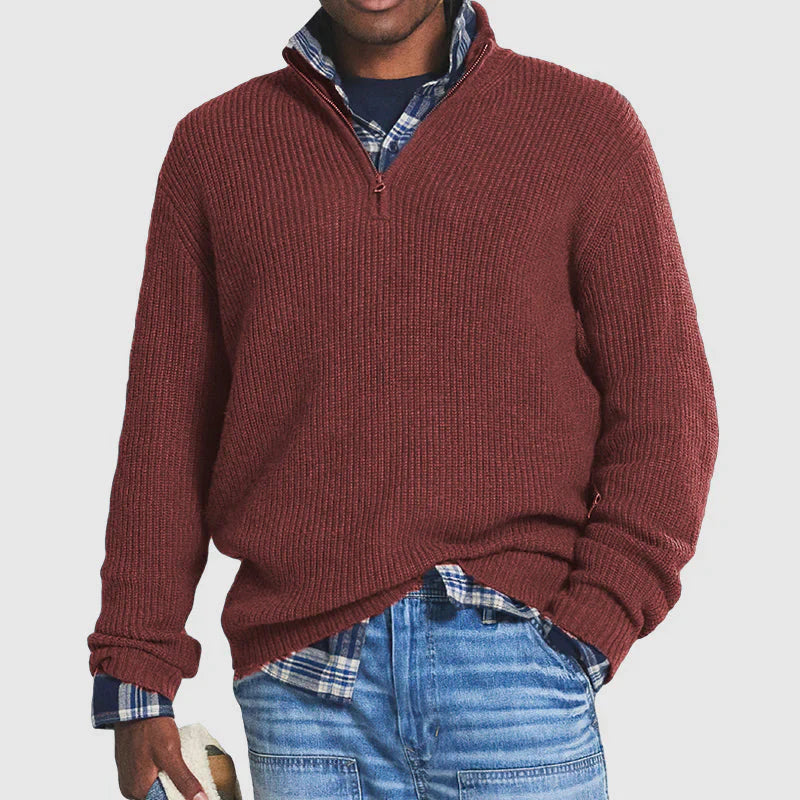 Men's Crew Neck Pullover Smart Casual Knit Sweater