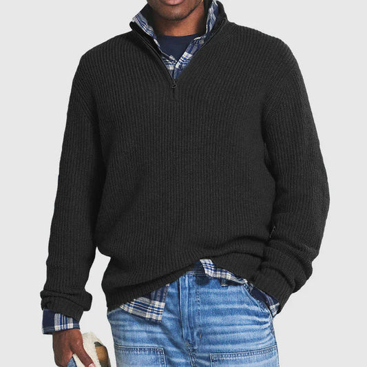 Men's Crew Neck Pullover Smart Casual Knit Sweater